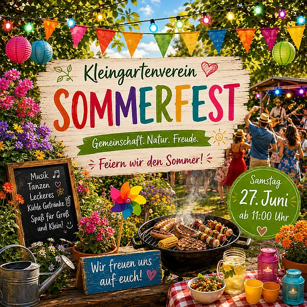 Sommerfest 2026 KGV Erholung am Stadtspark